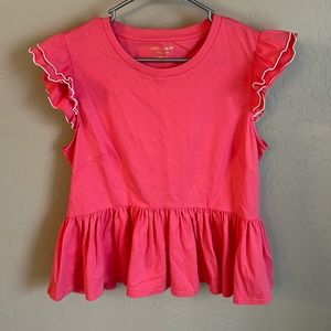 Kate Spade Ruffle Sleeve Top
